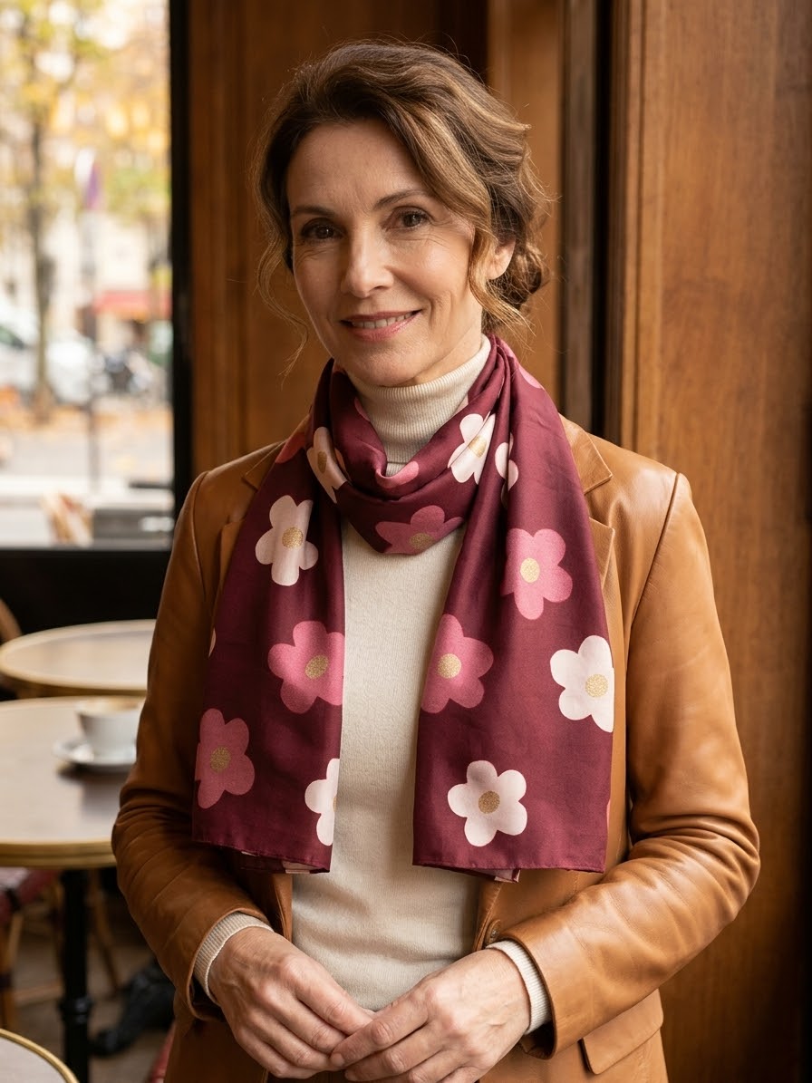 Foulard Grosses fleurs