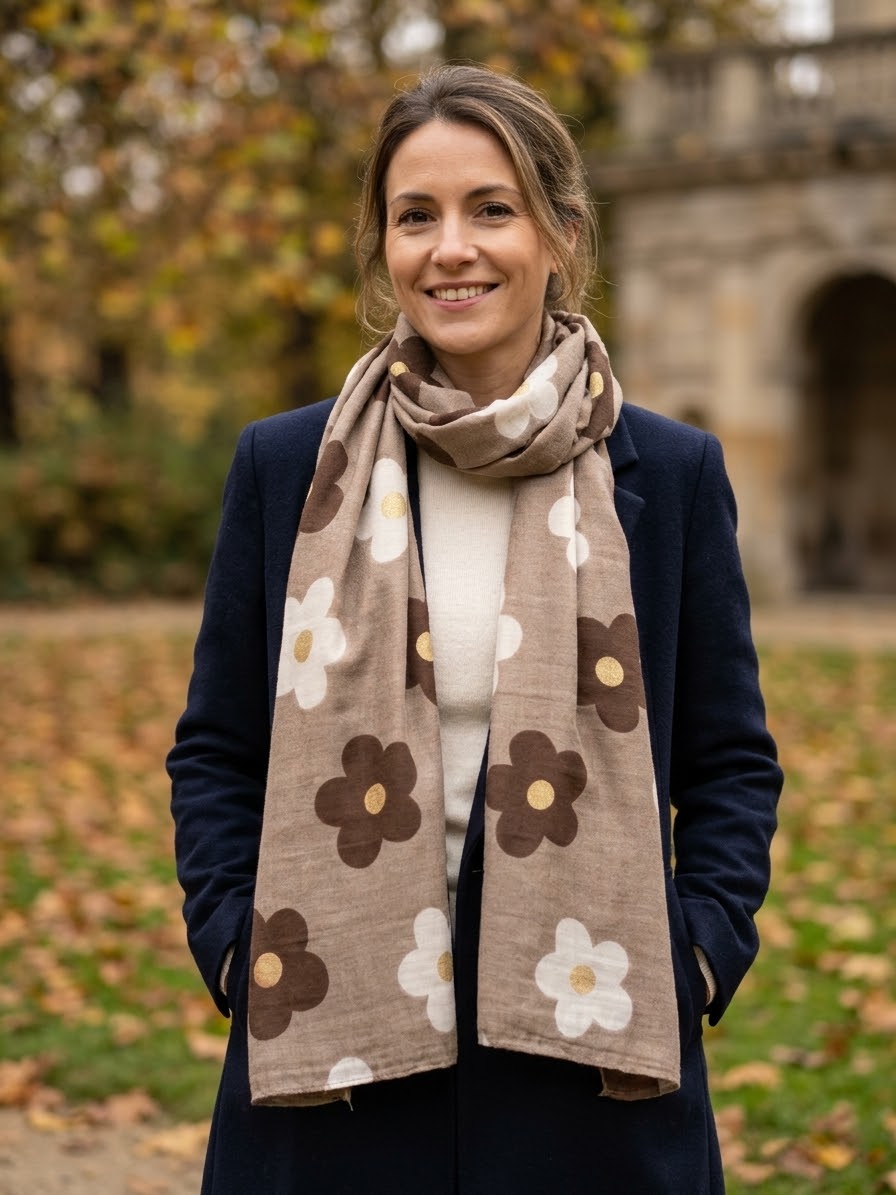 Foulard Grosses fleurs