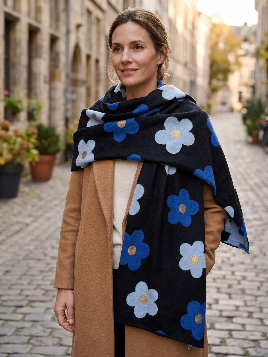 Foulard Grosses fleurs