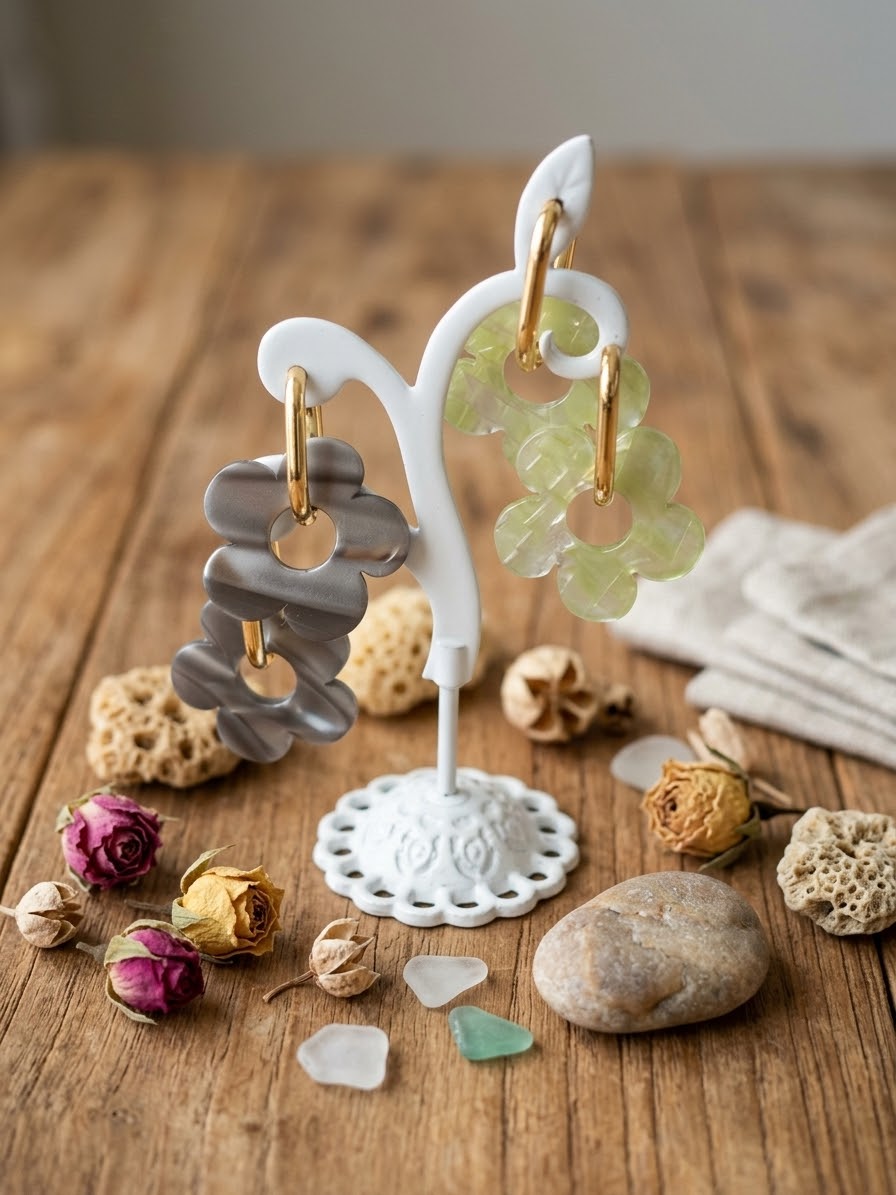 Boucles d'oreilles Fleur