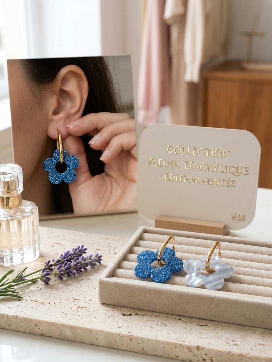 Boucles d'oreilles Fleur