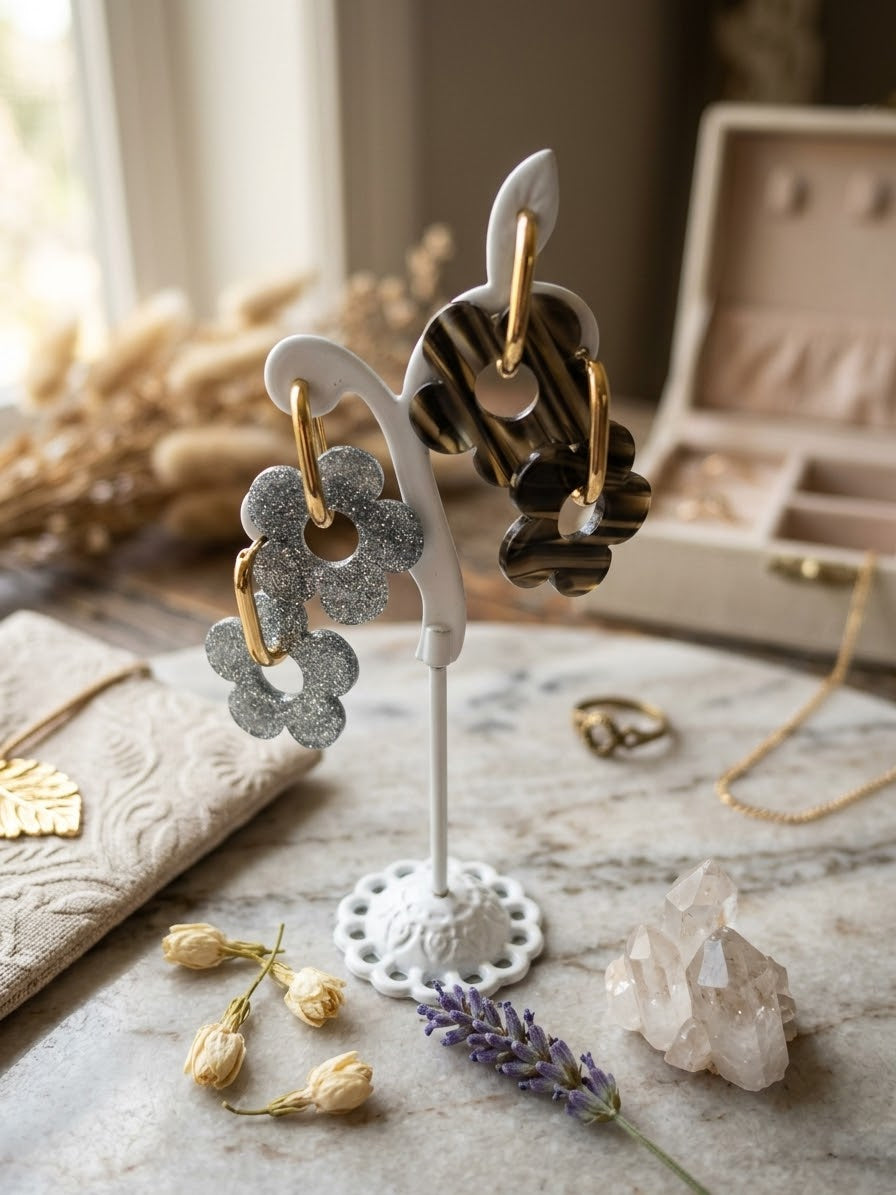 Boucles d'oreilles Fleur