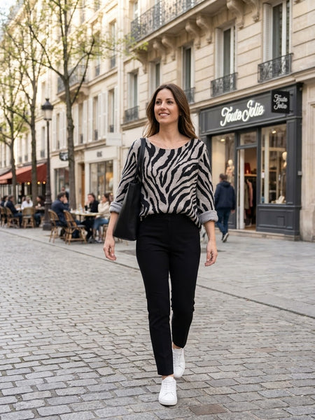 Pull Paris zèbre