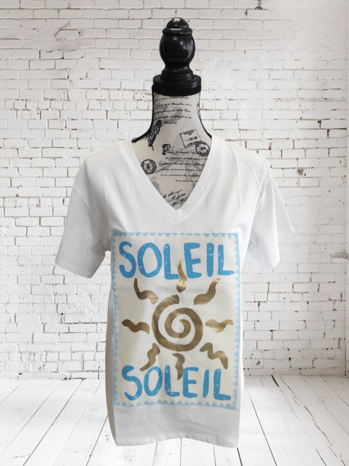 Tee-shirt Soleil bleu