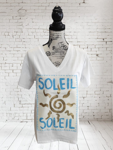 Tee-shirt Soleil bleu