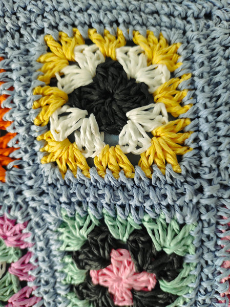 Sac Macramé fleurs