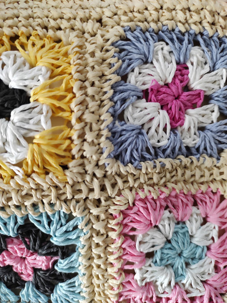 Sac Macramé fleurs