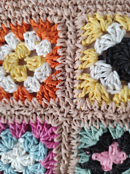 Sac Macramé fleurs