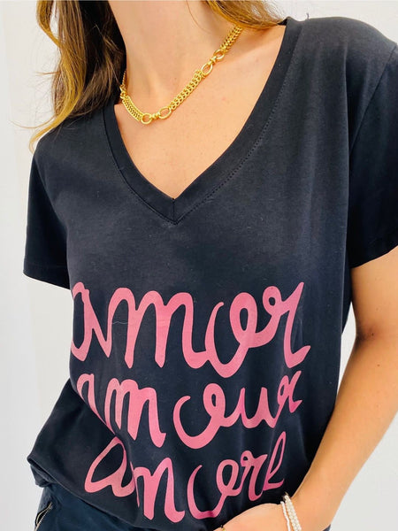 Tee-shirt Amor amor amor (col V)