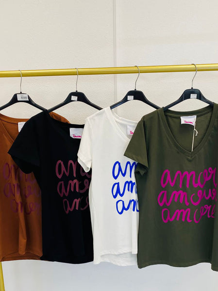 Tee-shirt Amor amor amor (col V)