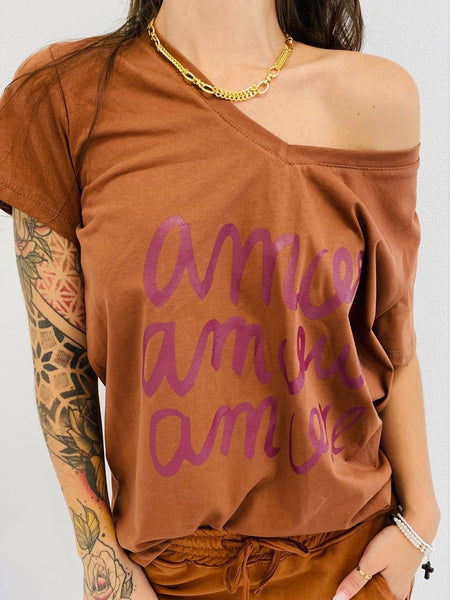 Tee-shirt Amor amor amor (col V)