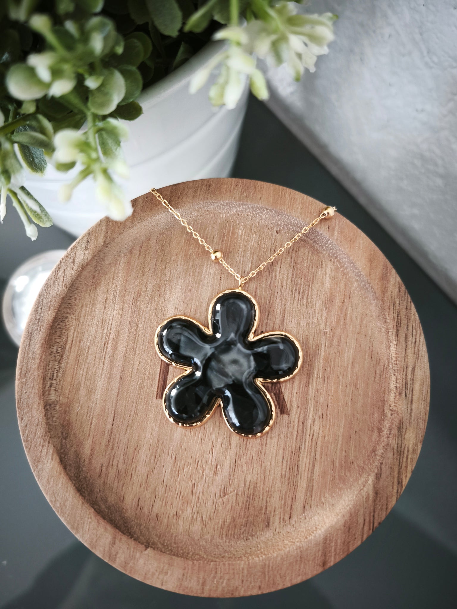 Collier Fleur Corne