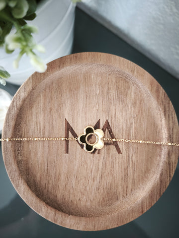 Bracelet Fleur acier