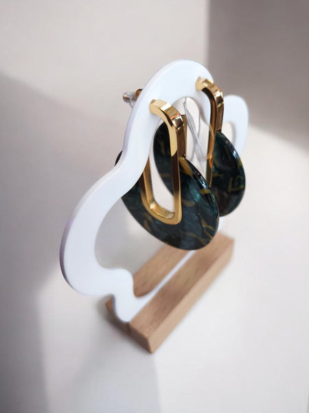 Boucles d'oreilles Aqua