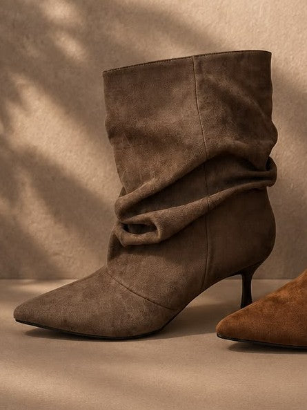 Bottines plissées