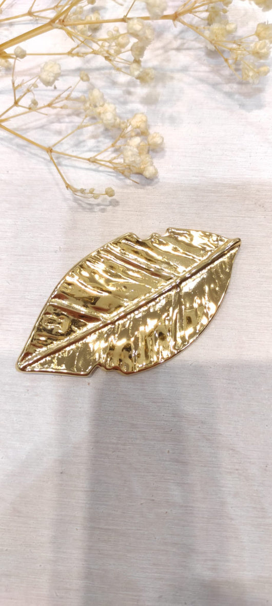 Broche Feuille