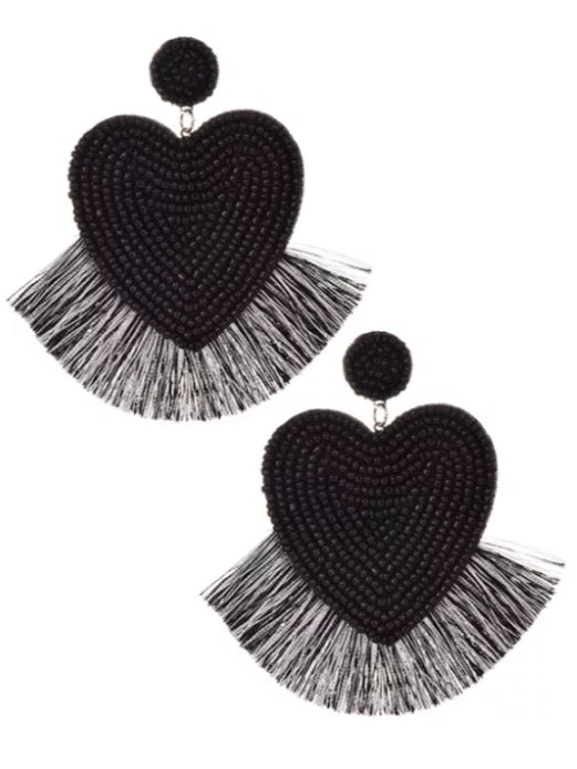 Boucles d'oreilles gros coeur