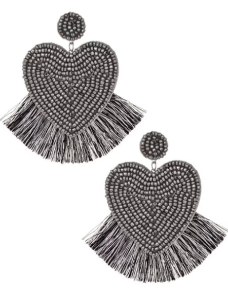 Boucles d'oreilles gros coeur